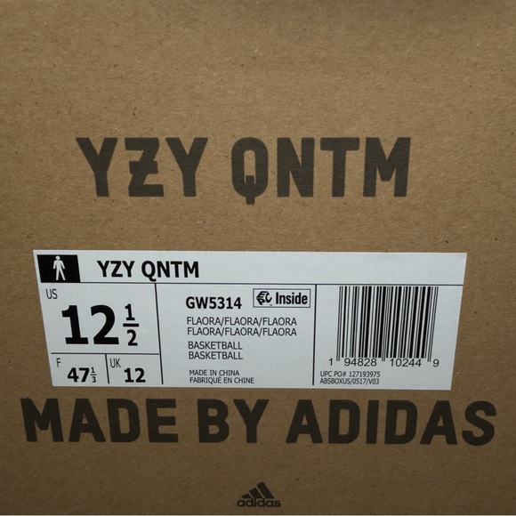 Adidas Yeezy QNTM “Flash Orange” – GW5314 – Size 12.5 - Picture 15 of 15